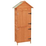vidaXL Armoire de rangement de jardin Marron 42 5x64x190 cm