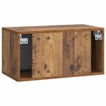 vidaXL Meuble TV mural Bois ancien 59 5 x 31 x 30 cm Bois d'ingénierie