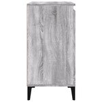 vidaXL Table de chevet sonoma gris 40x35x70 cm bois d'ingénierie