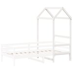 vidaXL Toit de lit pour enfants blanc 98x70x176 5cm bois de pin massif