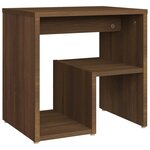 vidaXL Tables de chevet 2 Pièces Chêne marron 40x30x40 cm Bois ingénierie