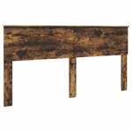 vidaXL Cadre de lit Chêne fumé 180 x 200 cm Bois d'ingénierie