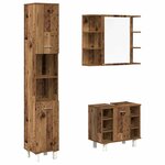 vidaXL Ensemble de meubles salle de bain 3 Pièces bois d'ingénierie