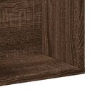 vidaXL Armoires murales 2Pièces chêne marron 99x18x16 5cm bois ingénierie
