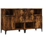 vidaXL Buffets 2 Pièces chêne fumé 60x35x70 cm bois d'ingénierie