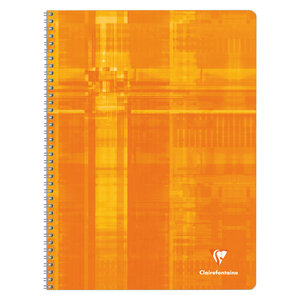 Cahier spirales clairefontaine metric a4+ 24 x 32 cm - petits carreaux - 180 pages