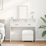 vidaXL Table de Toilette Blanc 100 x 41 x 140 cm Bois d'ingénierie
