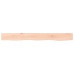 vidaXL Étagère murale 100x10x2 cm bois de chêne massif non traité