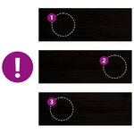 vidaXL Marches d'escalier 2 Pièces marron foncé 70x30x2 cm chêne massif