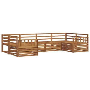 vidaXL Ensemble de canapés d'extérieur 6 pc Naturel