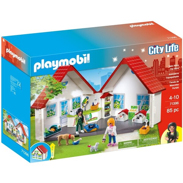 PLAYMOBIL 71396 - City Life Coffret animalerie Transportable