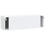 vidaXL Meuble TV mural Blanc 98 x 31 x 30 cm Bois d'ingénierie