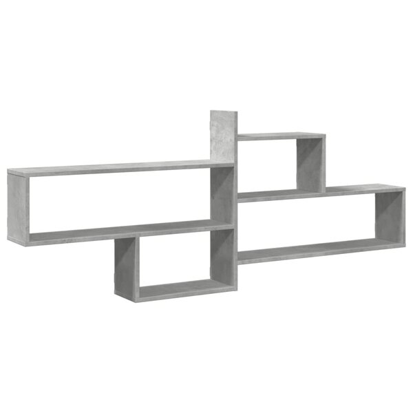 vidaXL Étagère murale gris béton 167 5x18x68 cm bois d'ingénierie