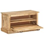 vidaXL Banc de rangement de chaussures 85x40x45 cm Bois de manguier