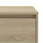 vidaXL Tables de chevet 2 Pièces chêne sonoma bois d'ingénierie