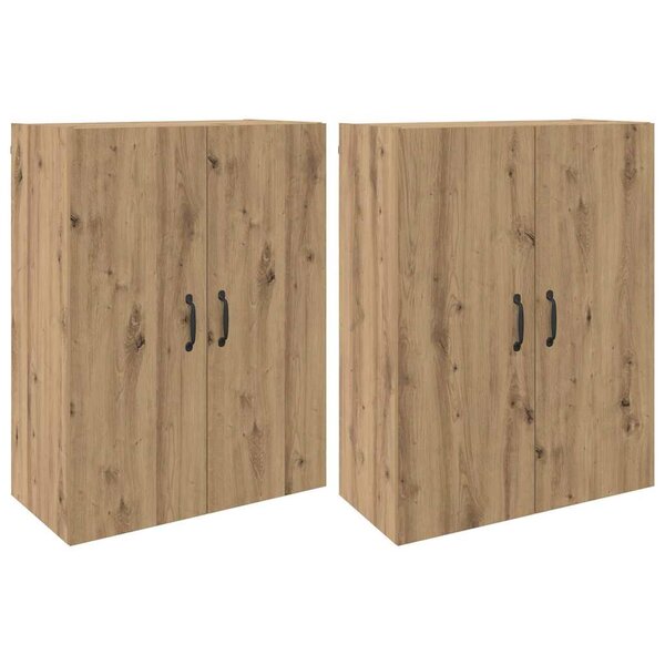 vidaXL Armoires Murailles 2 Pièces chêne artisanal 69 5 x 34 x 90 cm