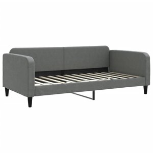 vidaXL Lit de repos gris foncé 100x200 cm tissu