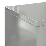 vidaXL Set de 3 supports de plantes d'extérieur en acier galvanisé