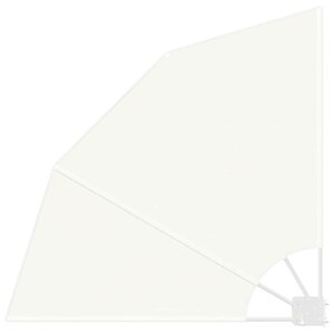 vidaXL Écran de confidentialité pour balcon Crème 115 x 115 cm