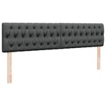 VidaXL Cadre de lit ottoman avec matelas gris foncé 180x200 cm tissu