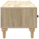 vidaXL Meuble TV Chêne Sonoma 147 x 34 5 x 30 cm Bois d'ingénierie