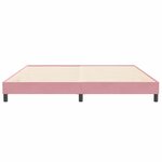 vidaXL Sommier à lattes de lit sans matelas rose 200x220 cm velours