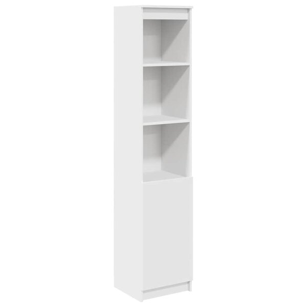 vidaXL Buffet haut blanc 37 5x35x180 cm bois d'ingénierie