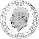 Pièce de monnaie en Argent 2 Dollars g 31.1 (1 oz) Millésime 2024 CZECH LION