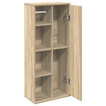 vidaXL Meuble de salle de bain avec porte-rouleau chêne sonoma