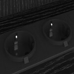 vidaXL Cabinet de chevet 2 Pièces Chêne noir 38 x 31 x 61 cm