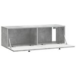 vidaXL Meuble TV mural Gris béton 98 x 31 x 30 cm Bois d'ingénierie