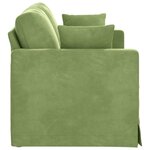 vidaXL Canapé Vert clair 138 x 78 x 80 cm Velours