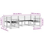 vidaXL Ensemble de canapés d'extérieur 6 pc Naturel