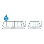 Bestway piscine hors sol power steel - 404 x 201 x 100 cm