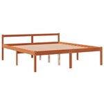 vidaXL Lit pour personne âgée cire marron 160x200cm bois de pin massif