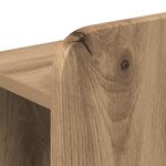 vidaXL Cabinet de Tête de Lit Chêne artisanal 180 cm Bois d'ingénierie