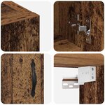 vidaXL Meuble mural Bois ancien 60 x 31 x 70 cm Bois d'ingénierie