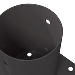 vidaXL Ancre ronde au sol 12 Pièces Anthracite 15 x 15 x 15 cm métal