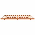 vidaXL Cadre de lit surélevé Marron cire 140 x 210 cm