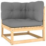 Salon de jardin meuble d'extérieur ensemble de mobilier 6 pièces avec coussins bois de pin massif 02_0016674