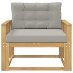 vidaXL Sofa de milieu extérieur Polyester Blanc