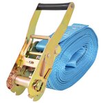 vidaXL Sangle d’arrimage à cliquet 4 Pièces 4 tonnes 8 m x 50 mm Bleu