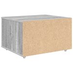 vidaXL Cabinet à Tiroirs Gris Sonoma Bois d'ingénierie Moyen