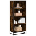 vidaXL Bibliothèque chêne fumé 60x35x139 cm bois d'ingénierie