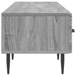 vidaXL Meuble TV Sonoma gris 147 x 34 5 x 30 cm Bois d'ingénierie