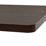 vidaXL Table de bistro MDF et acier Carré 80 x 80 x 75 cm Frêne foncé