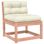vidaXL Salon de jardin 5 Pièces avec coussins bois massif douglas