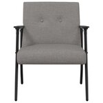 vidaXL fauteuil Taupe 59 x 75 x 78 cm tissu