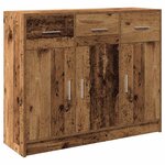 vidaXL Buffet vieux bois 91x28x75 cm bois d'ingénierie