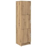 vidaXL Bureau 2 Pièces Chêne artisanal